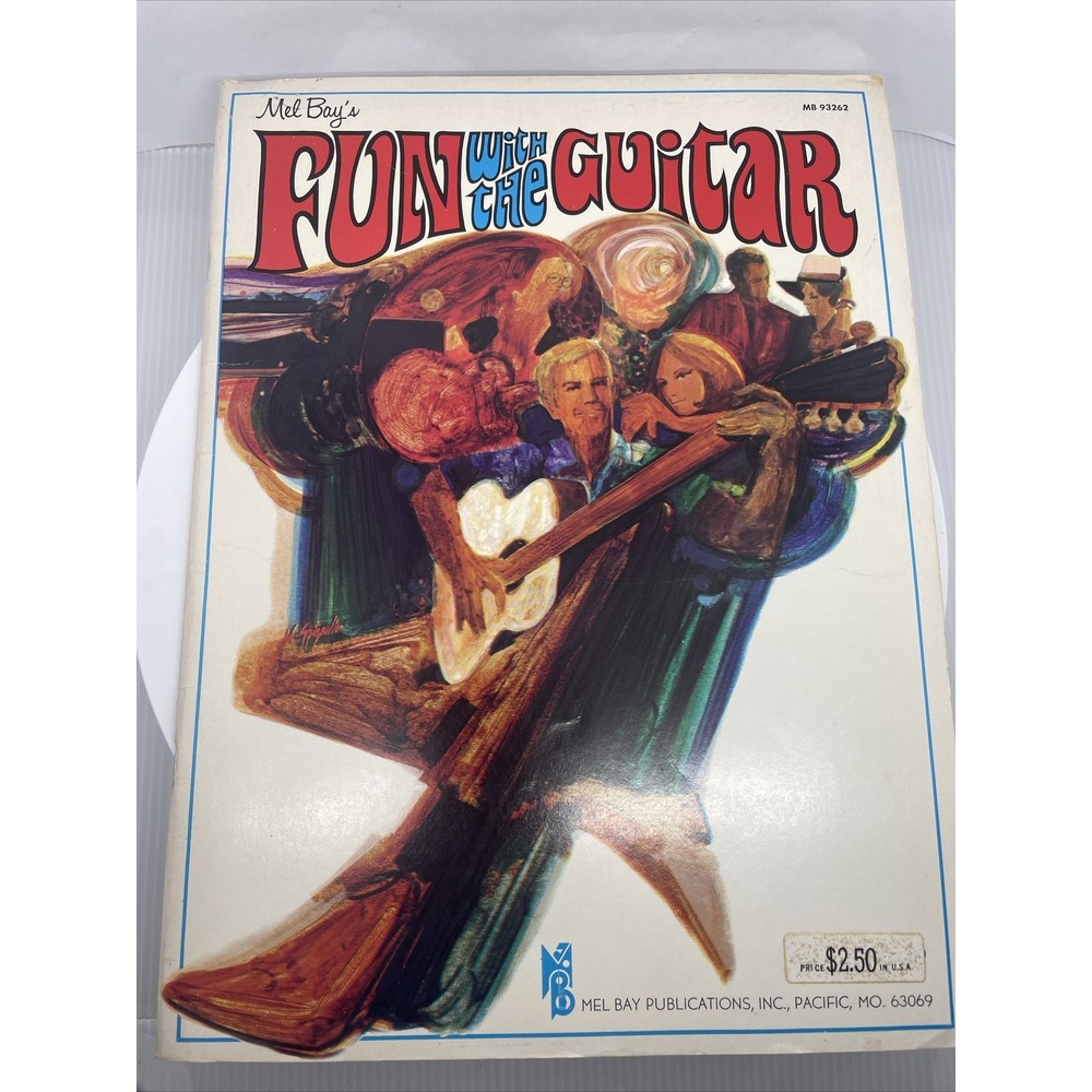 Mel‎ Bay's FUN WITH THE GUITAR Instruction & Music Book Easy Songs 1970 Beginner